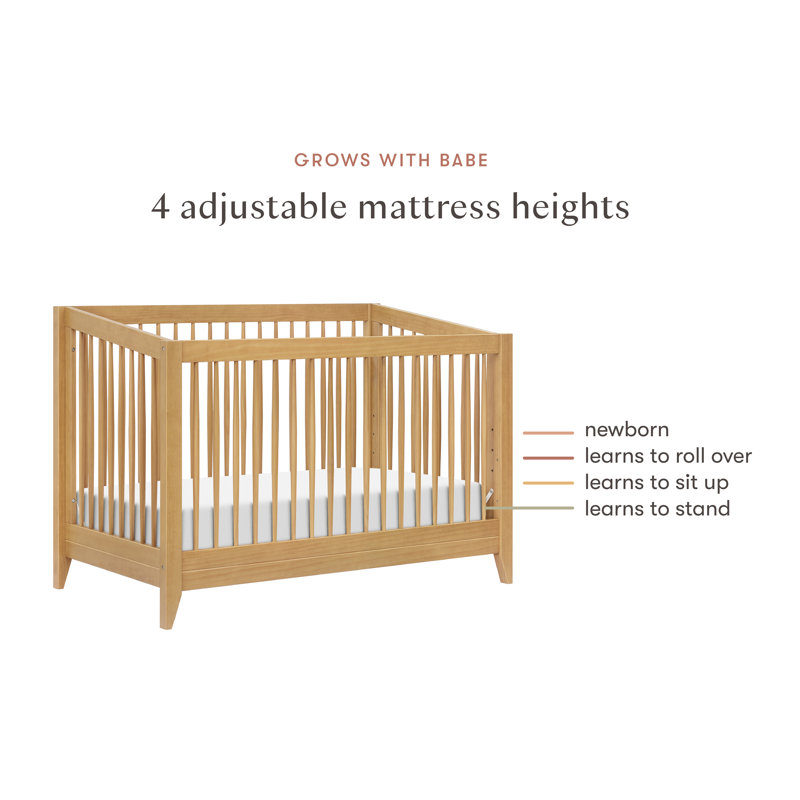 Sprout 4-in-1 Convertible Crib, Honey