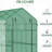 7'x5'x6' Protected Plant House, Mesh Door & Windows, Trellis, Shelves For Flower, Herb, Veggie Growing Walk-in Greenhouse 7'x5'x6', Covering, 18 Nursery Operations