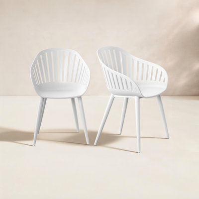 Alyisa Cannes Aluminum Black Dining Chair