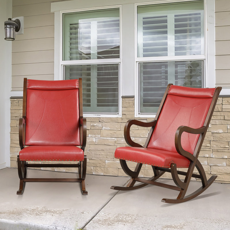 Chaise berçante, Rouge
