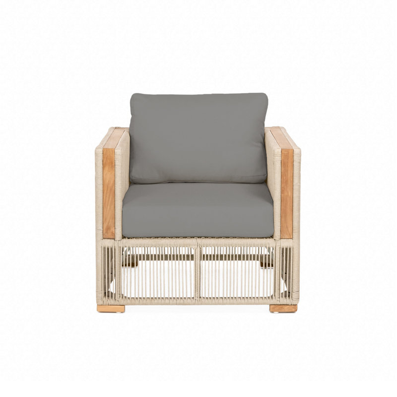 Fauteuil club Campo - gris anthracite, Gris anthracite, Beige