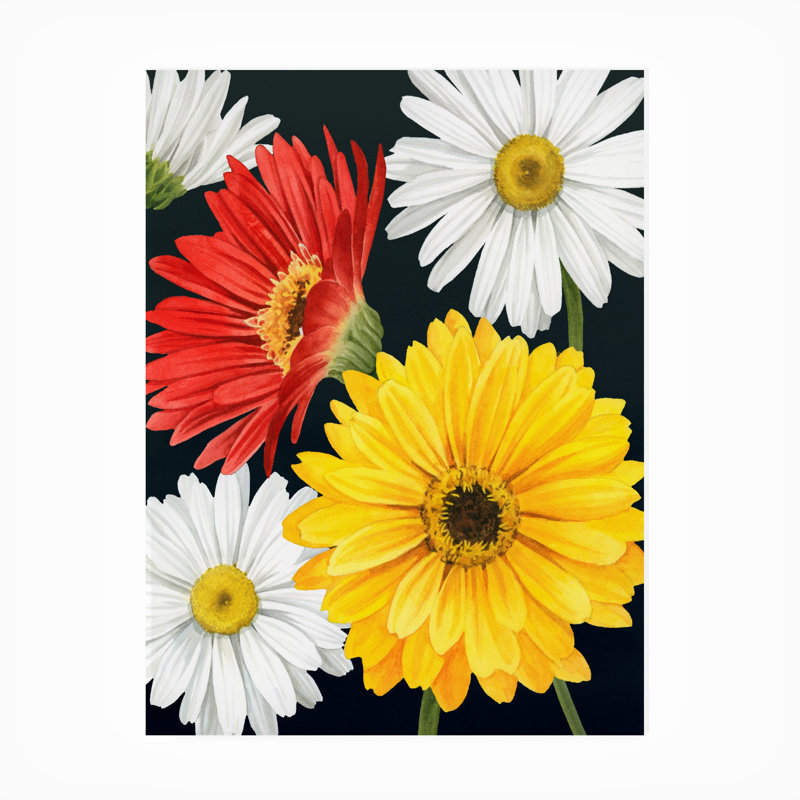 Toile d'extérieur Grace Popp «Gerbera Daisy II», H 19 po x l 14 po x P 1,5 po