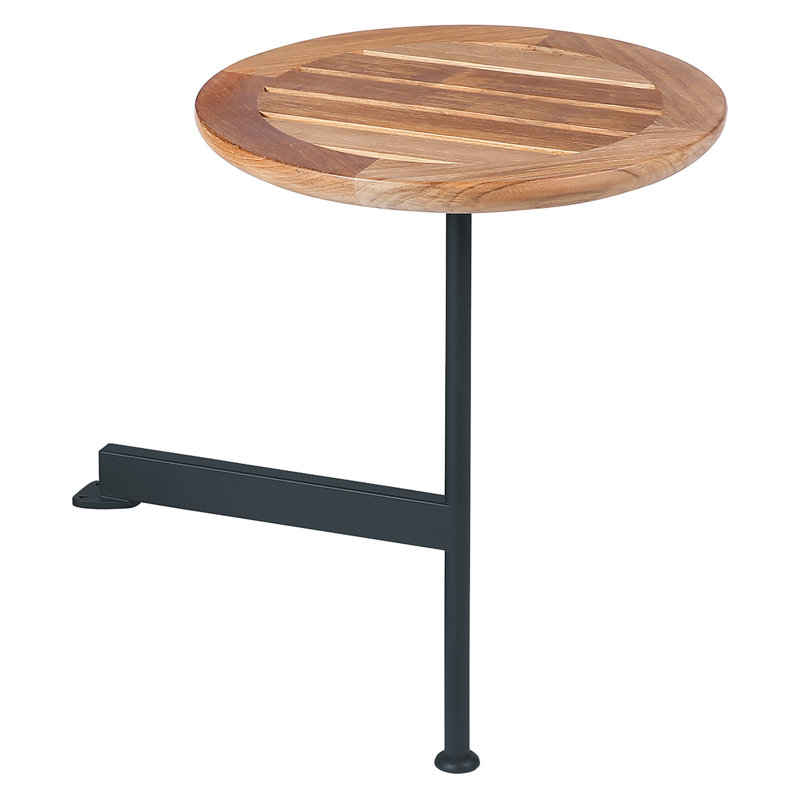 Layout Round Side Table, Forge Gray