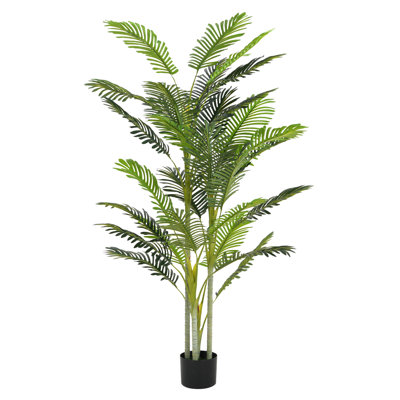 Palmiers artificiels avec pots et cadre en fer 78,5 po Krisslyn
