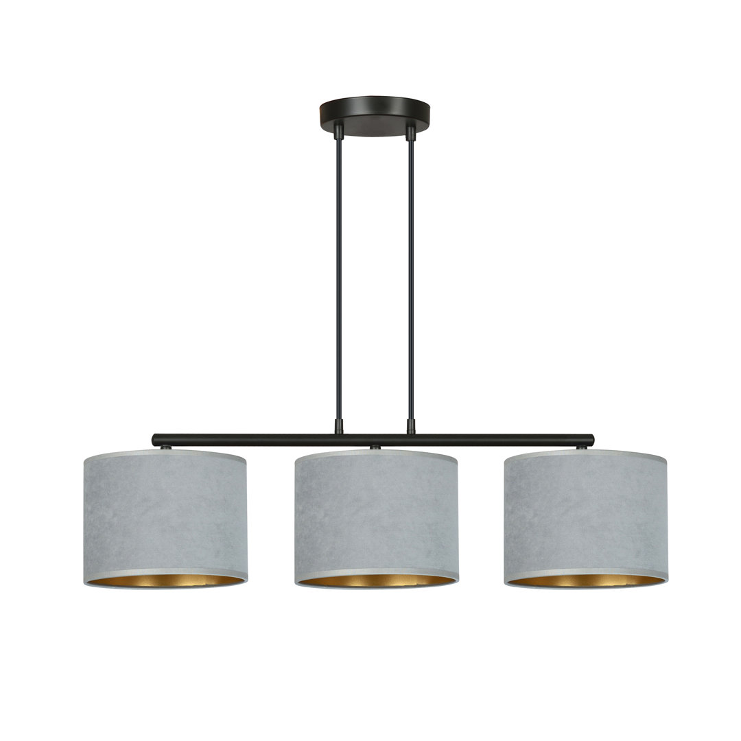Eamie 3 - Light Steel Kitchen Island Pendant