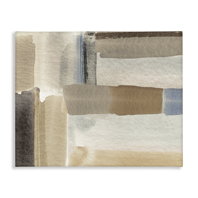 Art mural doux sur toile, motif neutre brossé, design par Susan Jill, H 16 po x l 20 po