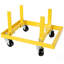Support pour moteur roulant 750lbs, largeur et longueur réglables, avec 2 sangles à boucle, jaune