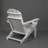 HDPE Folding Adirondack Chair With Dual Cup Holder - Composite Adirondack Chair With Wood Texture- White-1574994478
