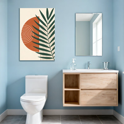 Abstract Abstract Leaf Pattern With Geometric Shapes