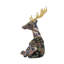 Cerf assis en mousse de velours