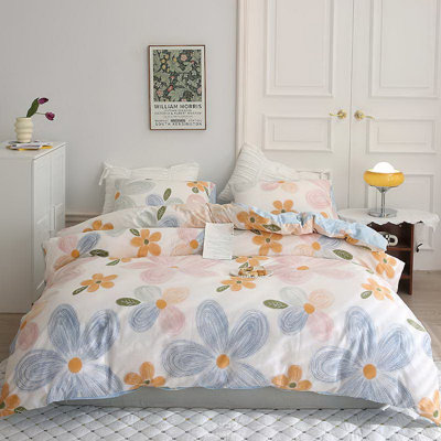 Duvet Cover Satin Floral Duvet Cover