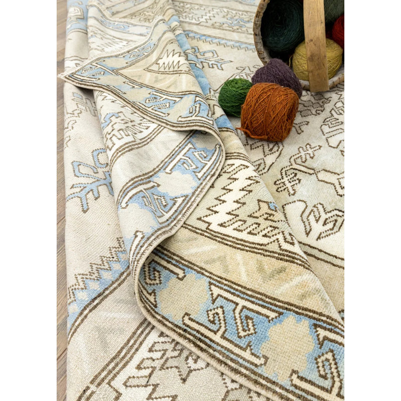 Aegan Vintage One-of-a-Kind 6'7" X 9'8" Wool Area Rug Beige