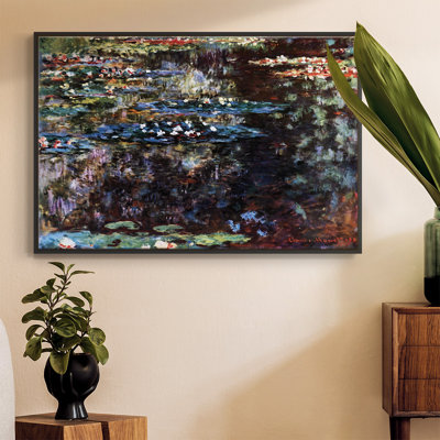 "Water Garden At Giverny" par Monet, reproduction d'art sur toile