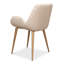Chaise avec accoudoirs en lin Thao