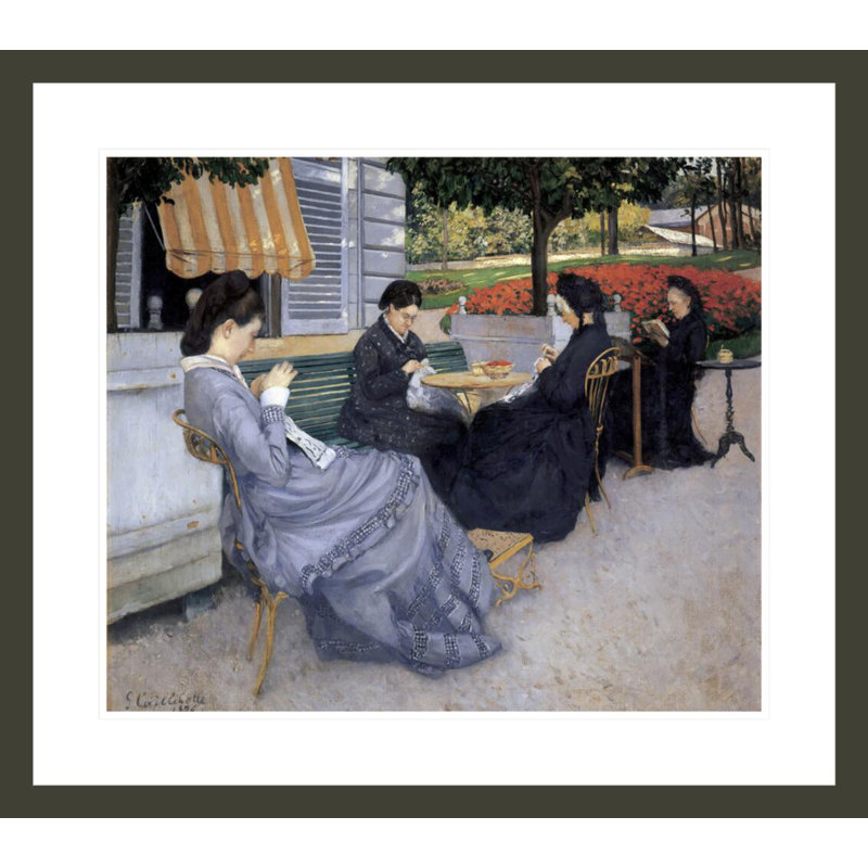 Portraits in the Country par Gustave Caillebotte - Estampe numérique encadrée, H 23,5 po x l 26,57 po