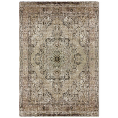 Tapis rectangulaire Wykeline avec envers antidérapant