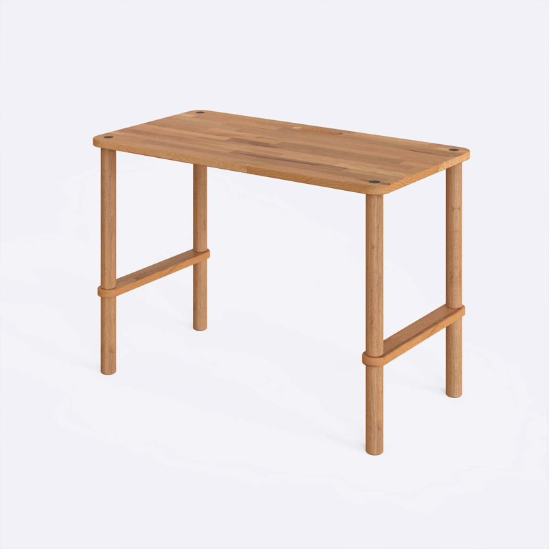 Bureau en bois massif de hêtre Pasific pour bureau ou bureau, H 29,9 po x l 43,3 po x P 22,8 po