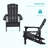 Plastic Adirondack Chair Patio Plastic Chair Fire Pit Single Chair-1454413752