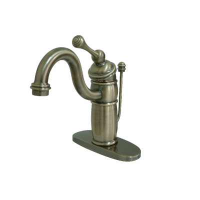 Single Hole Bathroom Faucet with Drain Assembly