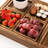 Wooden Serving Trays With Handle - Set Of 7 Rectangular Platters For Entertaining, Breakfast, Coffee Table, Home Decor