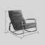 Chaise berçante moderne rembourrée-107401110