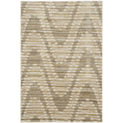 Tapis gris à motif abstrait Norvin