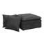 Repose-pieds + coussin en velours bleu foncé-131378834-131378836