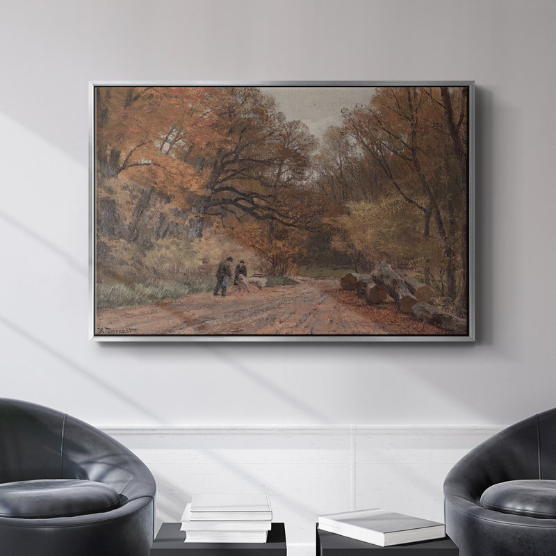 «Vintage Landscape -CCCX» sur toile, Argent, H 27 po x l 41 po