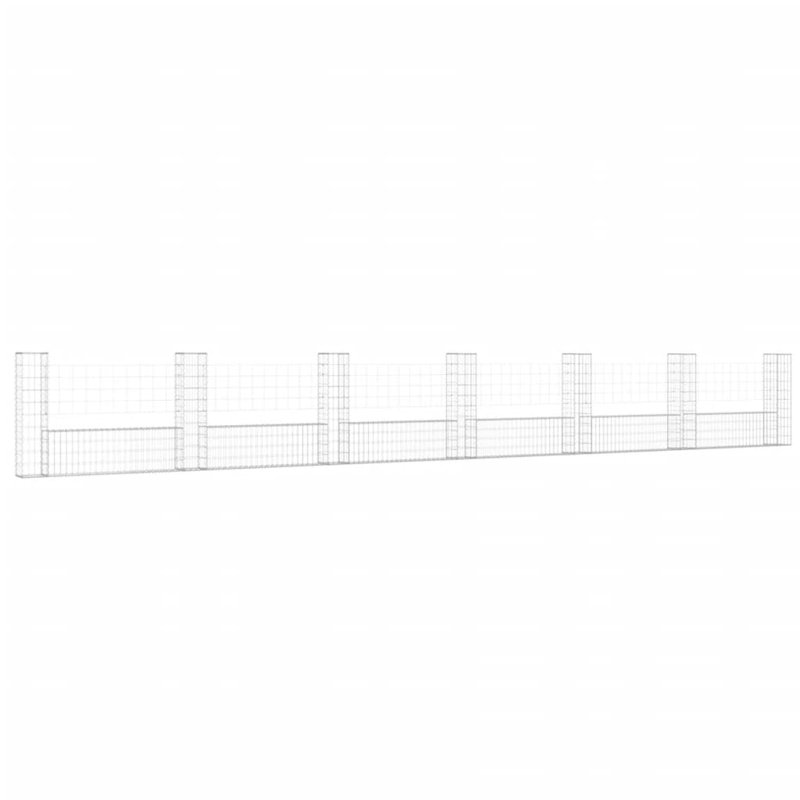 Achintya 740 cm W Fence Panels Fencing, 100cm H x 740cm W x 20cm D