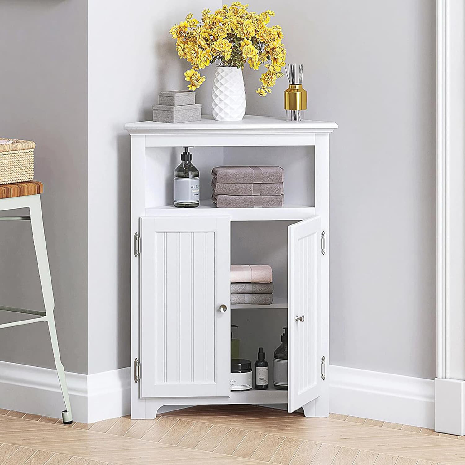 Lark Manor™ Bathroom Corner Storage Small Floor Corner