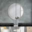 Huldar Glass Flat Wall Mirror