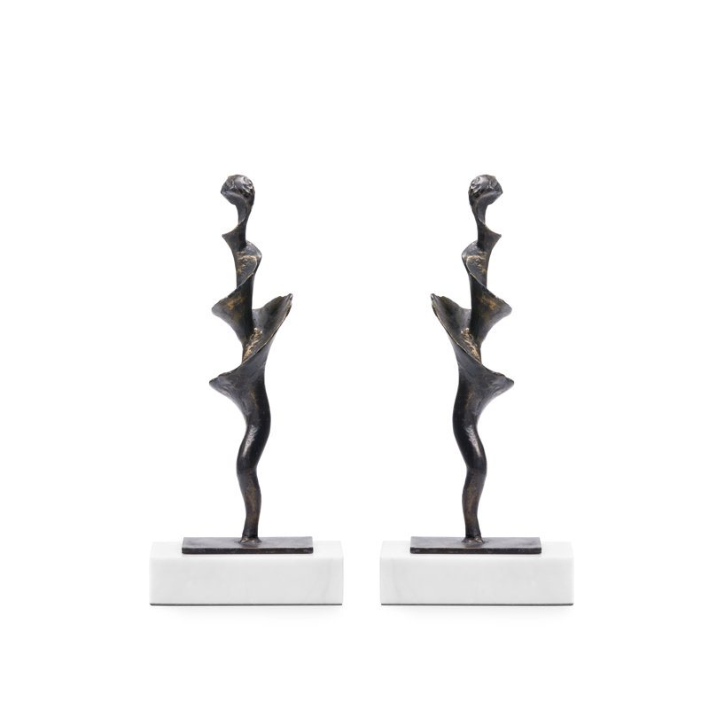 Spiral Statue, 13" H x 6" W x 3" D