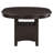 Espresso Oval Extension Leaf Dining Table