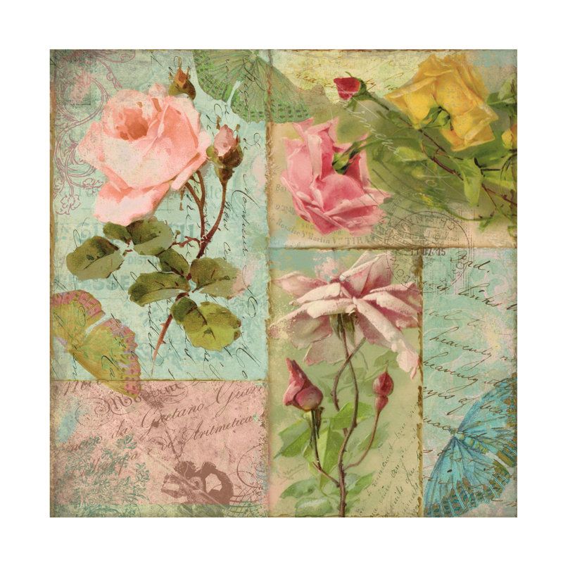 Art sur toile Sasha Belles Fleurs II_ALI73247, H 14 po x l 14 po