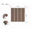 Carreaux de terrasse en plastique emboîtables, paquet de 44 tuiles de patio, 12 po x 12 po carré imperméable pour l'extérieur, utilisation de tous les temps, tuiles de patio pour la terrasse du balcon de la piscine