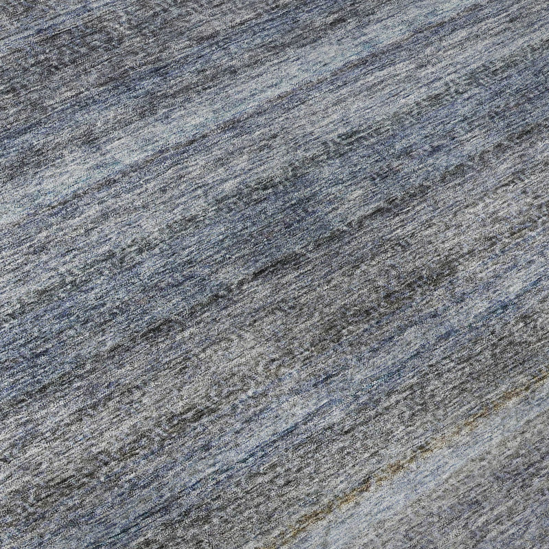 Tapis à rayures Melvin AMF1167 lavable à la machine de qualité supérieure, Rectangle 5 pi x 7 pi 6 po