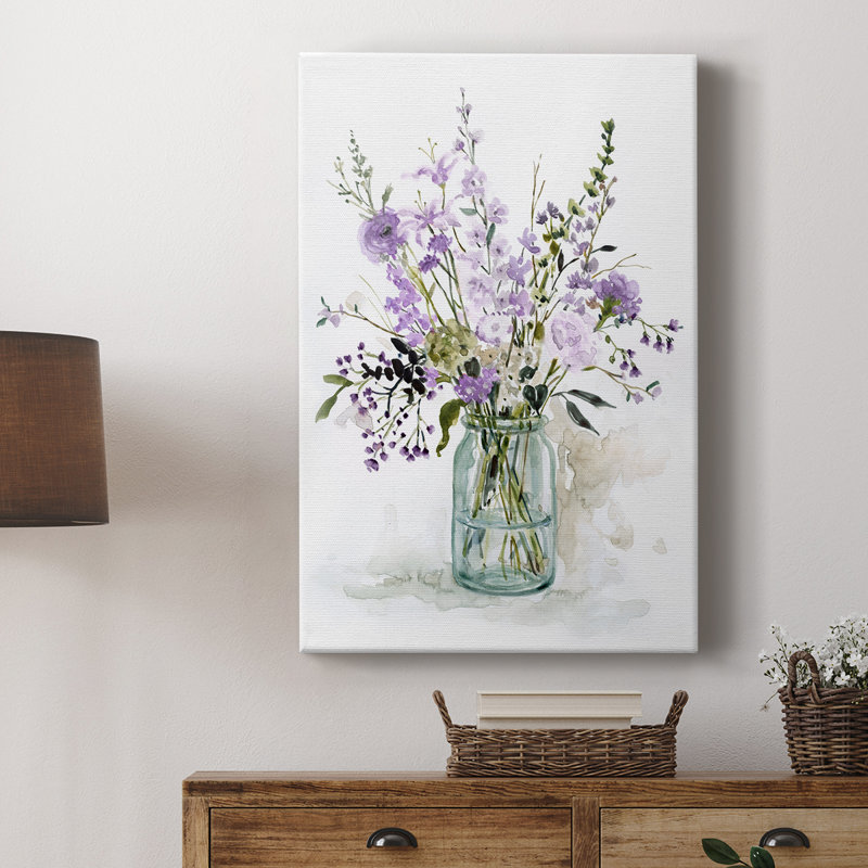 Mauve passion II - galerie Cavas sur mesure, H 12 po x l 8 po