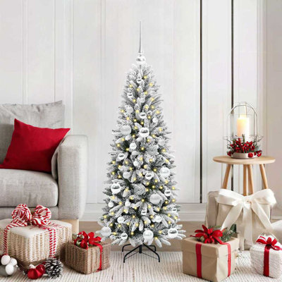 Artificial Christmas Tree with 150 LEDs White