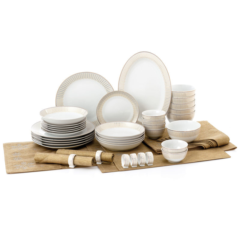Waterside 50pc Gold Radiance Combo Dinner Set