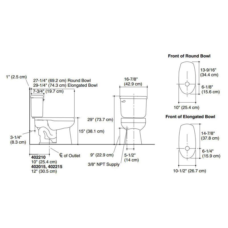 Windham 1.6 Gallons GPF Kit, White