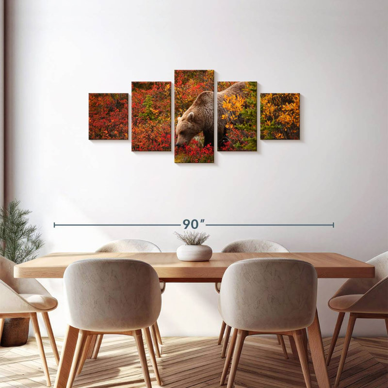 Alaskan Grizzly Bear, 30" H x 68" W