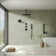 Thermostatic Shower Faucet 12" High-Pressure Dual Showerheads with Rough-In Valve
