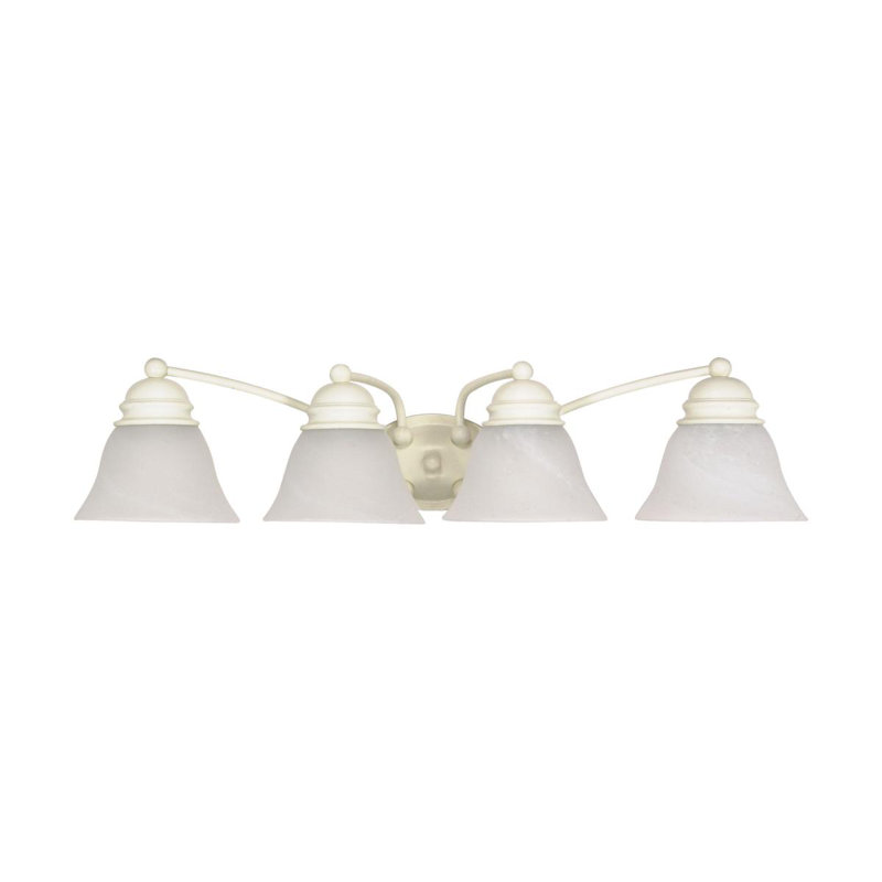 Charmaine 4 - Light Dimmable Vanity Light, Textured White, Alabaster