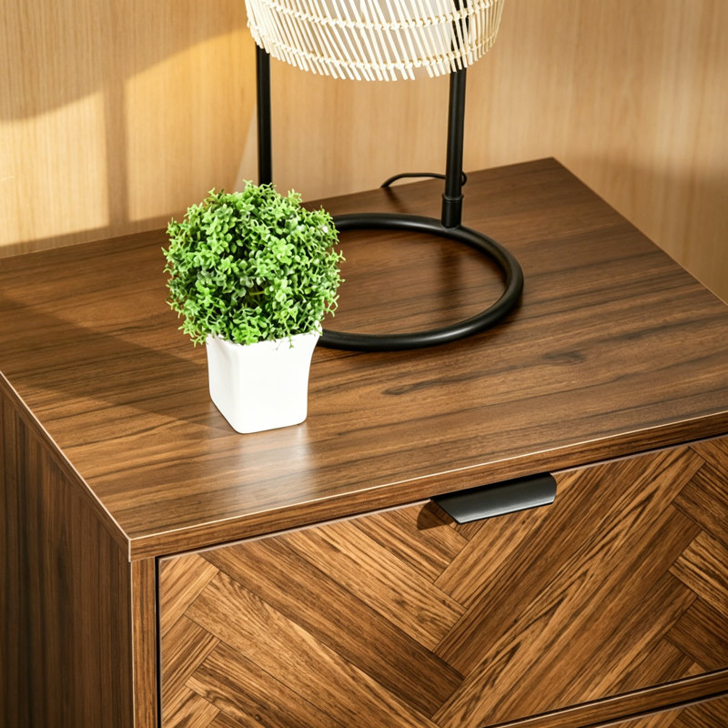 48cm W Particle Board Bedside Table