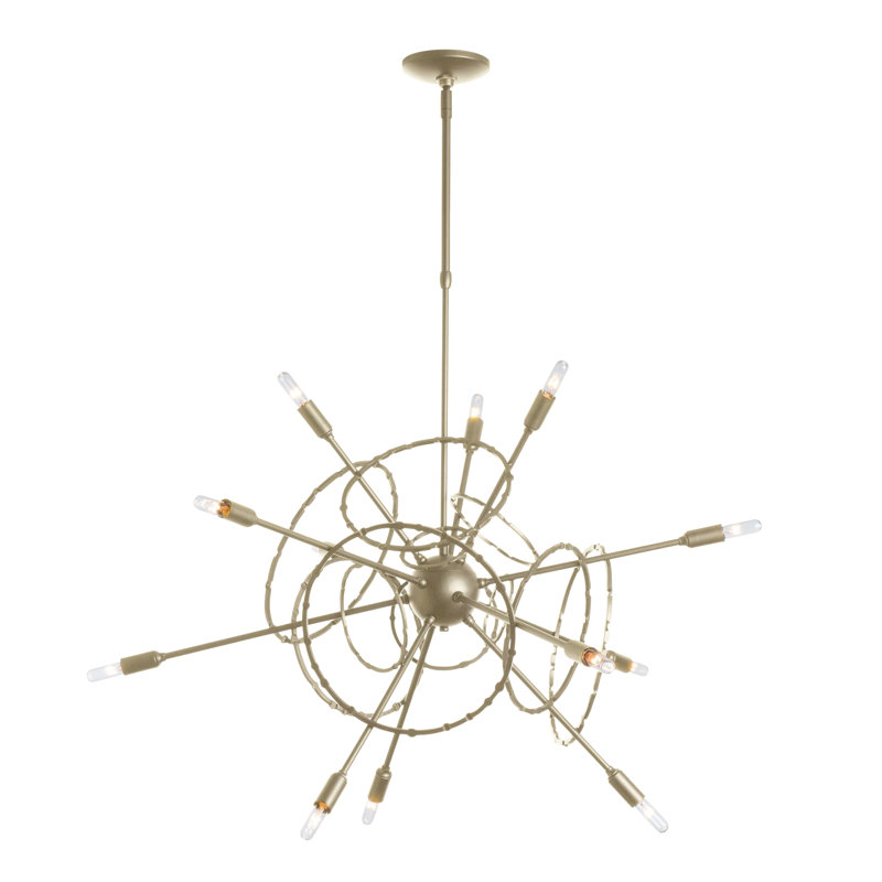 Olympus 12 - Light Sputnik Sphere Chandelier, Solf Gold