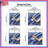 Blue Yellow Lines Quilted Bedspread All Sizes-126746627