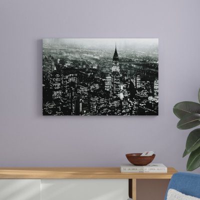 " Manhattan At Night Rich Black "