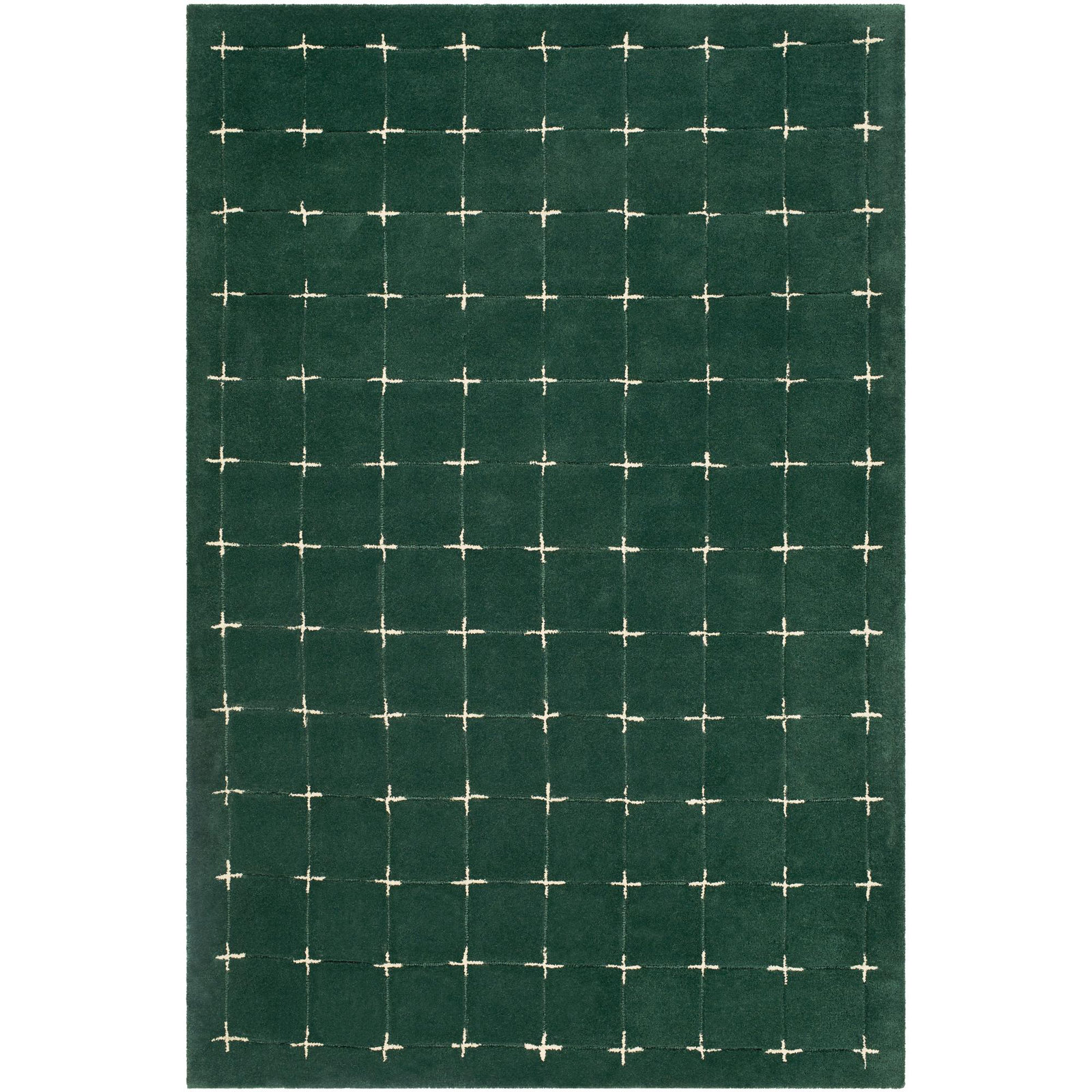 Mallory Green Hand Tufted Area Rug, Rectangle 8' x 10'