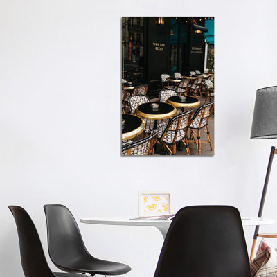 «Paris Cafe VIII» par Bethany Young, reproduction de photo sur toile tendue