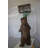 Bear beside a Tree with Mailbox Bronze Statue -  Size: 19"L x 20"W x 50"H. 